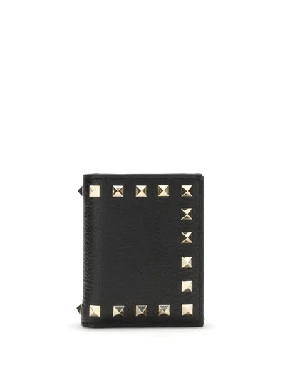 Valentino Rockstud Wallet In Blue