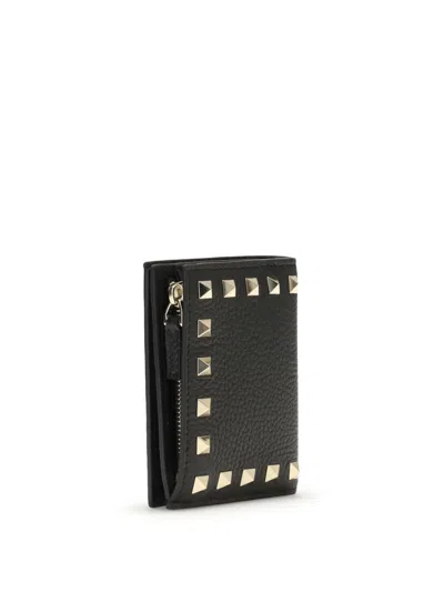 Valentino Rockstud Wallet In Blue