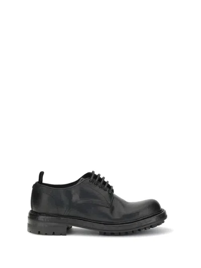 Dolce & Gabbana Leather Oxford Lace-ups In Black