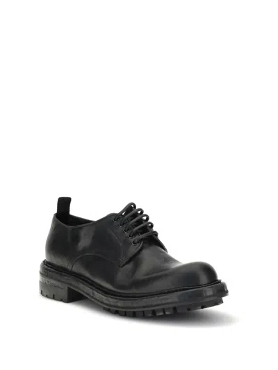 Dolce & Gabbana Leather Oxford Lace-ups In Black