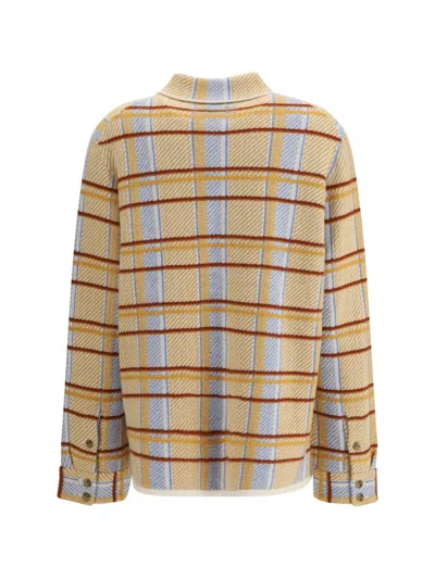 Guest In Residence Plaid Work Shirt And Blouse Yellow In Multi