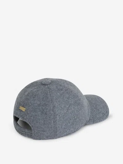 Fedeli Felt Baseball Cap In Gray