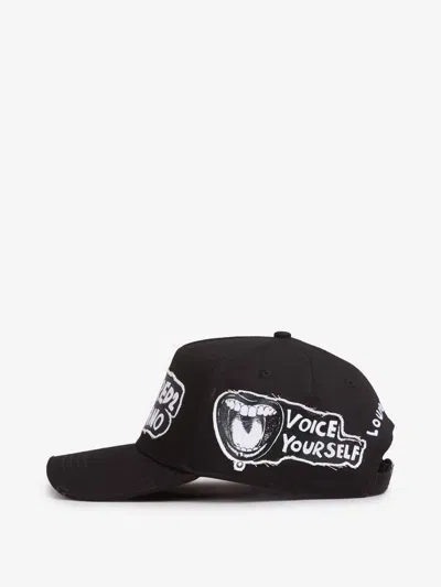 Dsquared2 X Magliano Logo Baseball Cap In Black