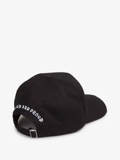 Dsquared2 X Magliano Logo Baseball Cap In Black