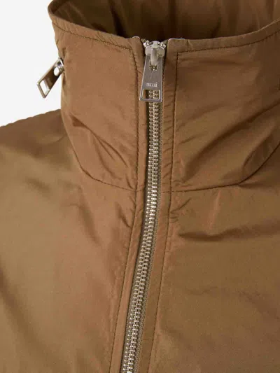 Ami Alexandre Mattiussi Ami Paris Technical Jacket Logo In Brown