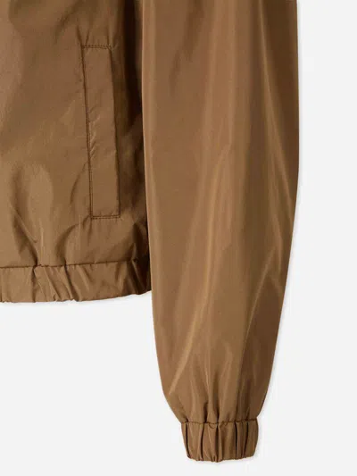 Ami Alexandre Mattiussi Ami Paris Technical Jacket Logo In Brown