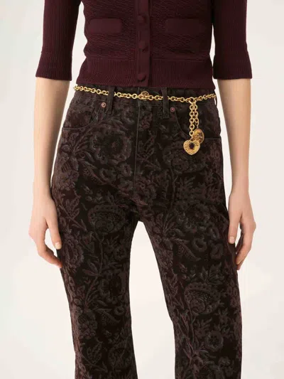 Chloé Chain And Pendant Belt Collection In Gold