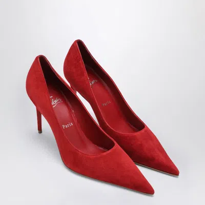Christian Louboutin Fever Veau Velours Miss Z Pumps In Red