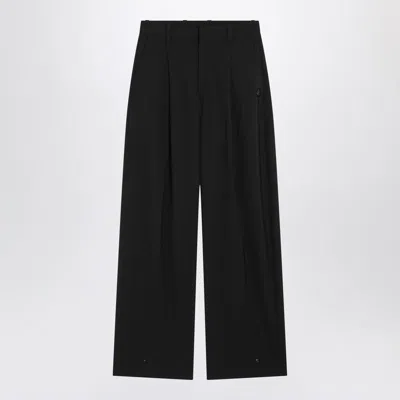 Moncler X Edward Enninful Wool-blend Trousers In Black