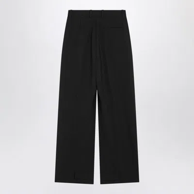 Moncler X Edward Enninful Wool-blend Trousers In Black