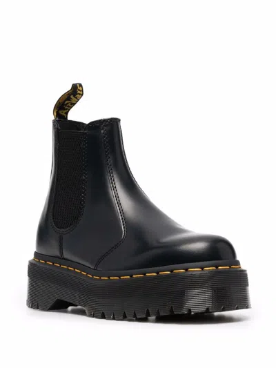 Dr. Martens Black Leather Ankle In Black