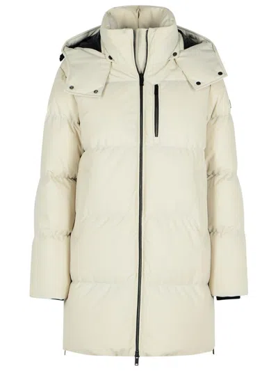 Moose Knuckles Long-sleeved Cotton Jacket In Neutral