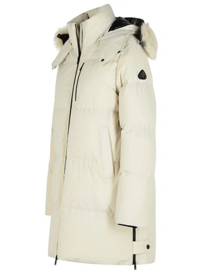 Moose Knuckles Long-sleeved Cotton Jacket In Neutral