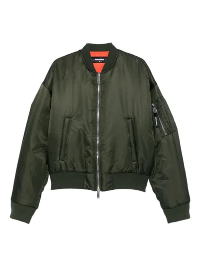 Dsquared2 Zip-front Bomber Jacket In Green