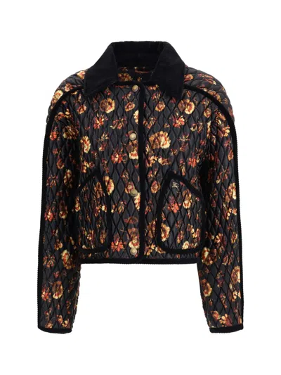 Burberry Floriston Quilted Jacket In Multi