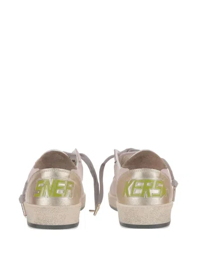 Golden Goose Ballstar Suede Upper Toe Tongue Heel And Spur Leather Star Sneakers Multicolor In Pink