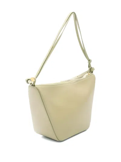 Pre-owned Loewe 10s Hammock Hobo Leather Shoulder Bag In Green