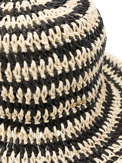 Eugenia Kim Jonah Striped Straw Bucket Hat In Multi