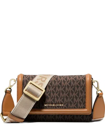 Michael Michael Kors Mini Jet Set Cross Body Bag In Brown