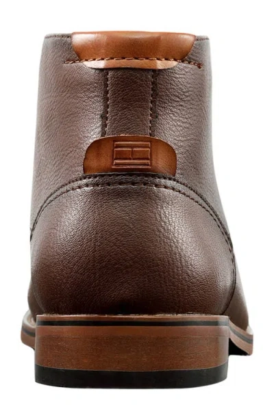 Tommy Hilfiger Blaze Lace Cap Toe Boot In Brown