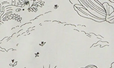 Reiss Kids' Gobi Sr. Cactus Print Short Sleeve Button-up Shirt In Gray