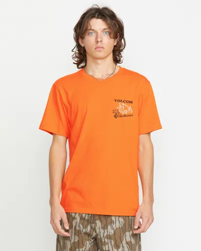 Volcom Men's Pour Choices Short Sleeve Tee In Orange