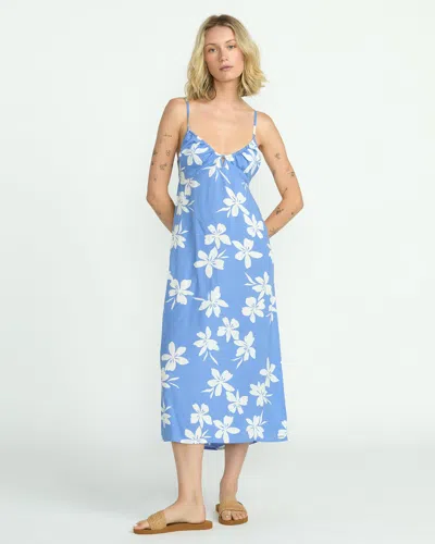 Volcom Women's Coco Ho Midi Dress In Blue