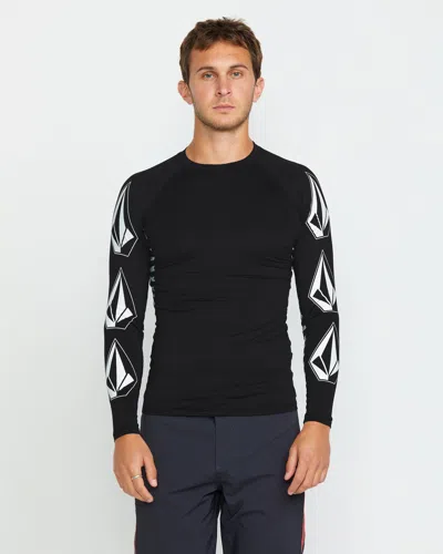 Volcom Men's Surf Vitals J Robinson Tght Long Sleeve Rashguard In Black