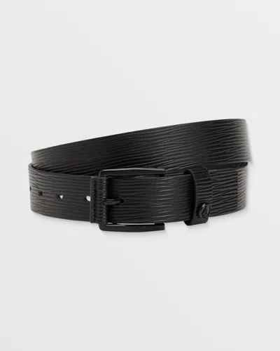 Volcom Good Grain Pu Belt In Black