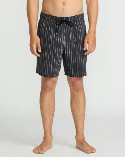 Volcom Men's Psyche Cotton 17" Trunks In Black