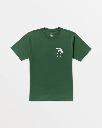 Volcom Men's Reelin Short Sleeve Tee In Green