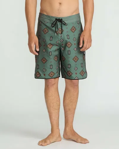 Volcom Men's Desert Dobby Stoney 19" Trunks In Green