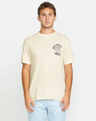 Volcom Gatornation Cotton Graphic T-shirt In White