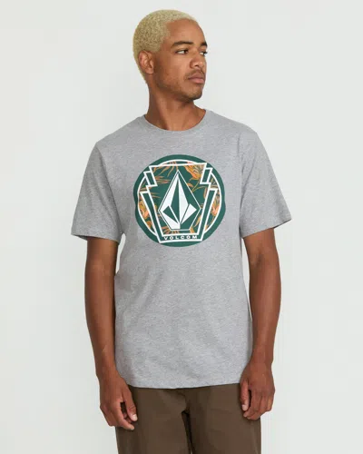 Volcom Men's Melting Short Sleeve Tee In Gray