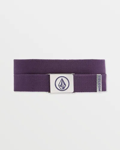 Volcom Circle Web Belt In Purple