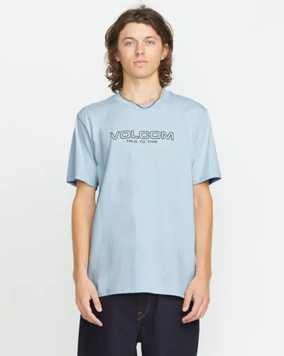 Volcom Newro Logo Graphic T-shirt In Blue