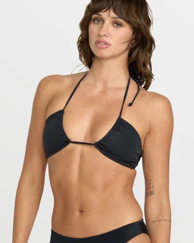 Volcom Simply Seamless Bikini Top In Black
