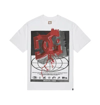 Dc Shoes Men's Global Storm Heritage Short Sleeve Shirt In White