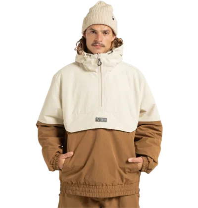 Dc Shoes Nexus Reversible Insulated Anorak Jacket In Brown