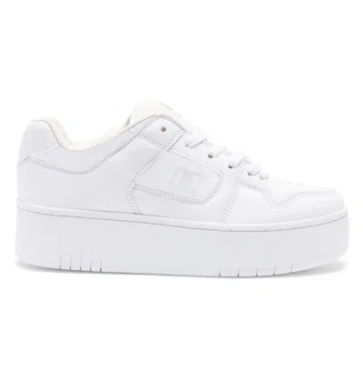 Dc Shoes Women's Manteca 4 Platform Shoes In White