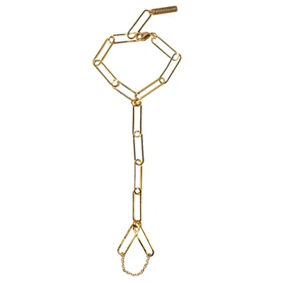 Studio Baloge Women's Gold Framework Hand Harness In Gold