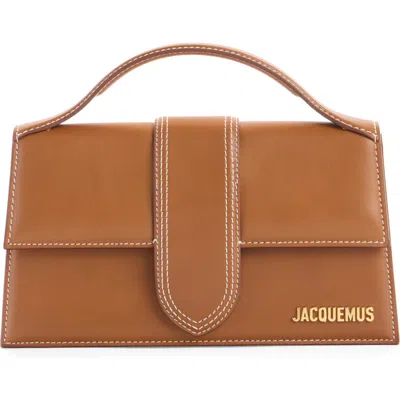 Jacquemus Le Grand Bambino In Smooth Leather In Brown