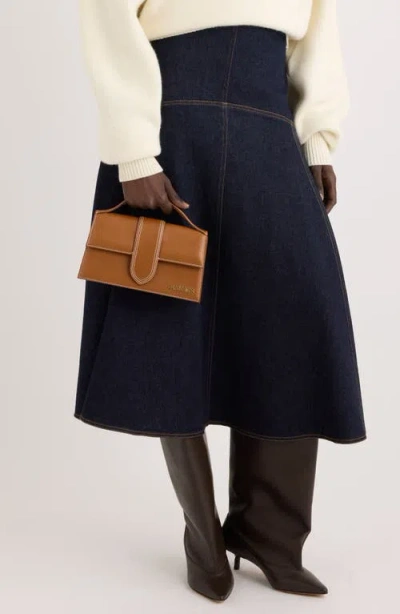 Jacquemus Le Grand Bambino In Smooth Leather In Brown