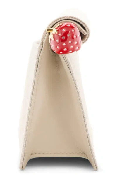 Jacquemus Round Square Chain Strap Clutch Bag In Gray