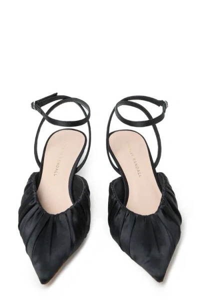 Loeffler Randall Rio Ankle Strap Pointed Toe Pump In Black