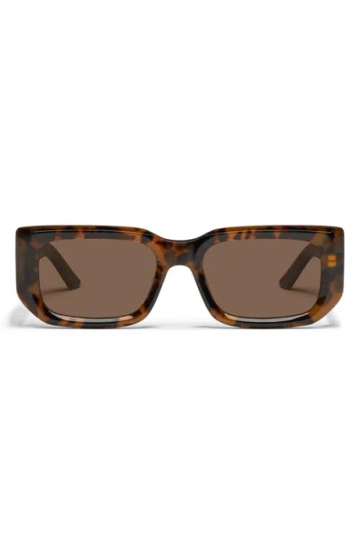 Quay Tell Me More 54mm Square Sunglasses In Brown
