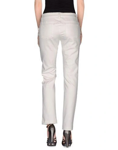 Shop Emanuel Ungaro Denim Pants In White