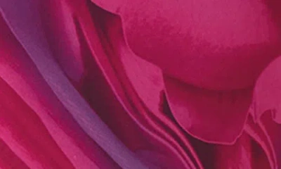 Afrm Talmo Long Sleeve Open Back Mesh Dress In Pink