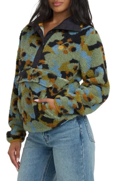 Billabong Switchback Fleece Pullover In Green