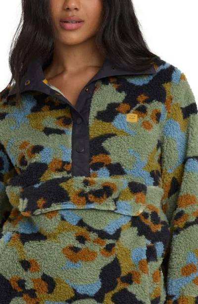 Billabong Switchback Fleece Pullover In Green